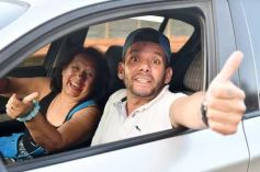 Foto de la galería: Con el pase a la final el sentimiento albiceleste desbordó los festejos de la hinchada posadeña