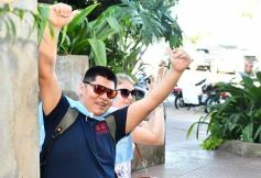 Foto de la galería: Con el pase a la final el sentimiento albiceleste desbordó los festejos de la hinchada posadeña