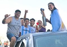 Foto de la galería: Al grito de Campeón: la fiesta popular se adueñó de Posadas en la consagración de la Albiceleste