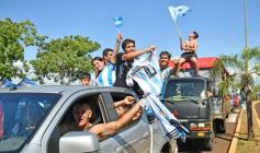 Foto de la galería: Al grito de Campeón: la fiesta popular se adueñó de Posadas en la consagración de la Albiceleste