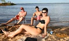 Foto de la galería: Domingo en Costa Sur: agua de rio a pleno y mucha recreación para posadeños y visitantes