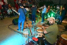 Foto de la galería: Dale Que Brass puso el show y abrió el encuentro en el Galpón de La Murga de la Estación