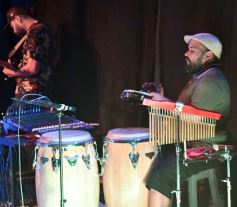 Foto de la galería: Dale Que Brass puso el show y abrió el encuentro en el Galpón de La Murga de la Estación