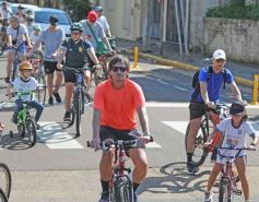 Foto de la galería: Junto a una gran convocatoria se vivió la 24° Bicicleteada Solidaria del Roque González