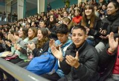 Foto de la galería: Selección Argentina de Vóley en Posadas: el semillero local disfrutó de cerca la práctica albiceleste