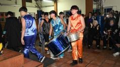 Foto de la galería: Anticipando la fiesta de los estudiantes, el Santa Catalina presentó su competencia de bandas