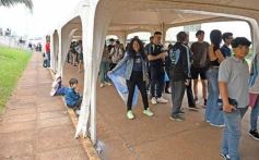 Foto de la galería: Visita histórica: las copas de la Scaloneta dejaron otro recuerdo inolvidable en su paso por la tierra colorada 