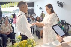 Foto de la galería: Elias Suárez y Hana Zuetta dieron el si: felicidad y encuentro abrieron en la Iglesia Bautista Victoria