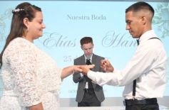 Foto de la galería: Elias Suárez y Hana Zuetta dieron el si: felicidad y encuentro abrieron en la Iglesia Bautista Victoria