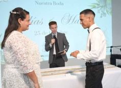 Foto de la galería: Elias Suárez y Hana Zuetta dieron el si: felicidad y encuentro abrieron en la Iglesia Bautista Victoria