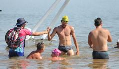 Foto de la galería: Temporada de Aguas Abiertas: la 2da fecha convocó a unos 70 atletas en Costa Sur