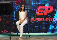 Foto de la galería: Con Gustavo Añibarro en su histórico ciclo televisivo El Periodista, ya en su 19 temporada por Canal Doce