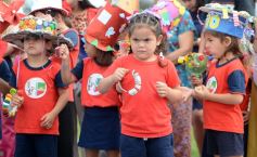 Foto de la galería: El NENI 2032 realizó el cierre de "Reciclarte" con alumnos de la Madre de la Misericordia