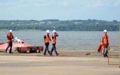 Foto de la galería: Recibimiento en el Puerto de Posadas, llegada del convoy que marca el crecimiento que se consolida 