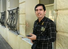 Foto de la galería: Músicos, artistas, comunicadores, un alegre encuentro en la recorrida por la ciudad