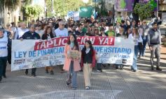 Foto de la galería: En Posadas miles de personas marcharon para exigir la Ley de Financiamiento Universitario