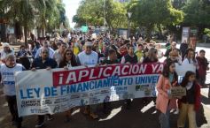 Foto de la galería: En Posadas miles de personas marcharon para exigir la Ley de Financiamiento Universitario