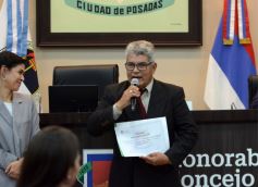 Foto de la galería: Reconocimientos de Interés Municipal para la obra de Juan Ramón Fariña y Cascos Azules 