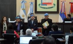 Foto de la galería: Reconocimientos de Interés Municipal para la obra de Juan Ramón Fariña y Cascos Azules 