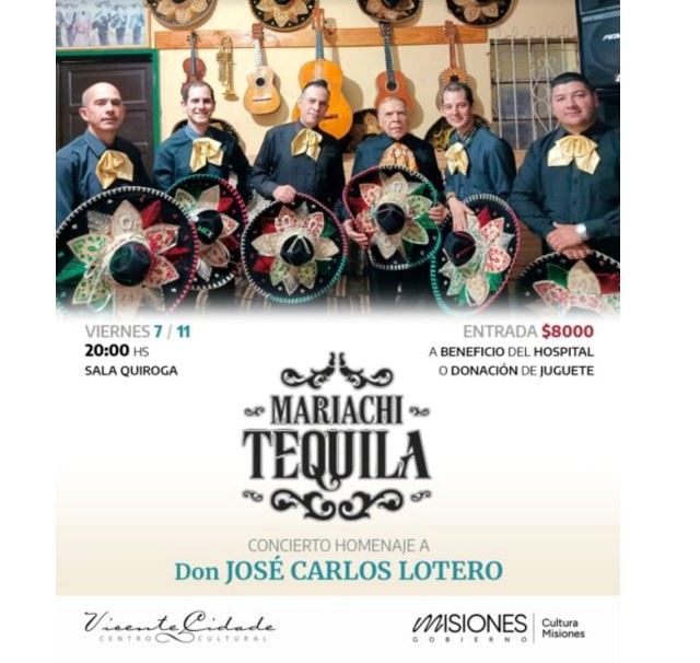 "Mariachi Tequila" homenajea a su fundador con un concierto solidario en Posadas