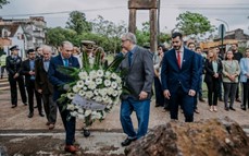 Posadas celebró su 155° aniversario con una ceremonia en el Monumento de Fundación de la ciudad