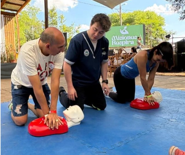 Imagen de la noticia:  El Programa de RCP participó activamente de la jornada “Misiones Respira”