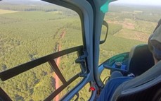 Ecología realizó un control aéreo de diagnóstico en zonas de alto riesgo de incendios