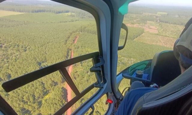 Ecología realizó un control aéreo de diagnóstico en zonas de alto riesgo de incendios