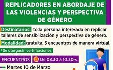Capacitación virtual en prevención de violencias, abordaje y sensibilización 