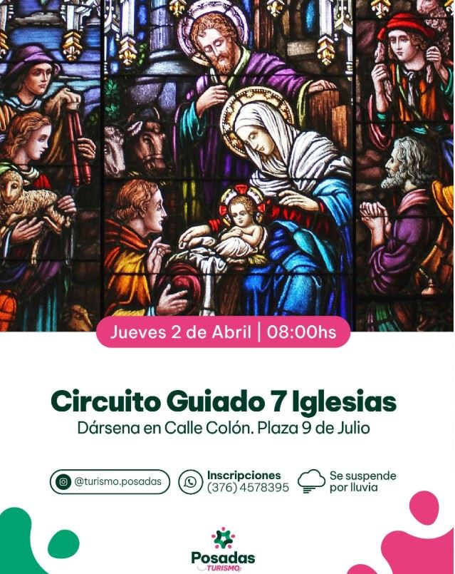 Semana Santa con amplia agenda: Paseo por las Siete Iglesias y actividades culturales y las infancias