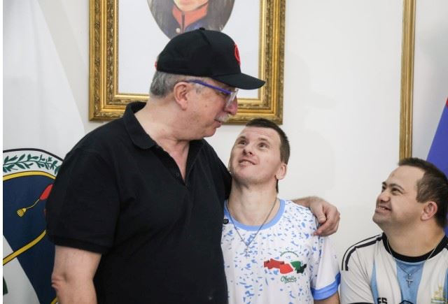 Passalacqua recibió a los hermanos Kletke, referentes del Judo Inclusivo Misionero