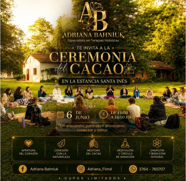Imagen de la noticia: Invitan a la "Ceremonia del Cacao, un encuentro para abrir el corazón, conectar y sanar"