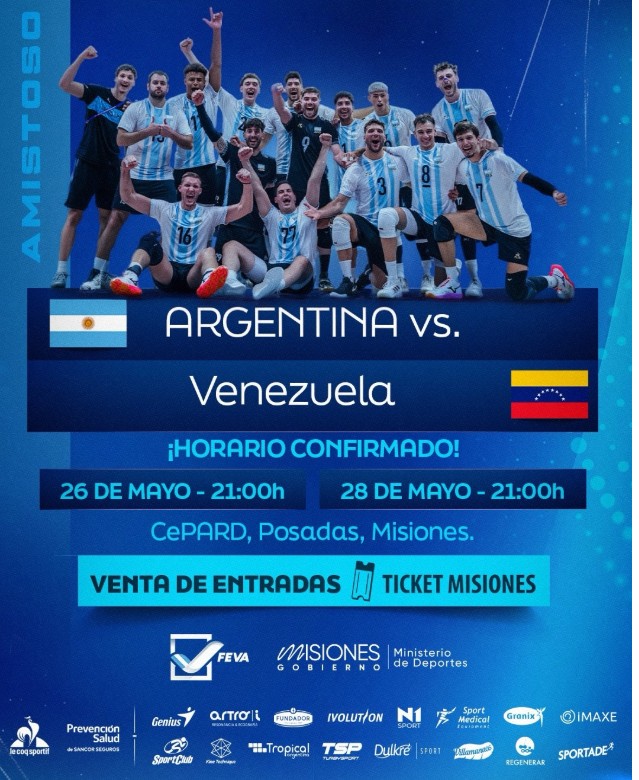 Imagen de la noticia: Misiones volverá a ser sede de partidos internacionales de vóley 