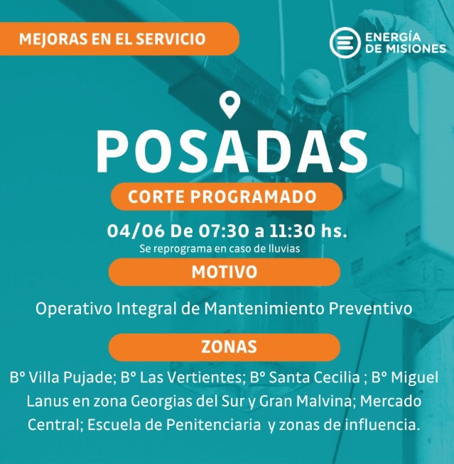 Imagen de la noticia: Energía: continúan los operativos de mantenimiento y los cortes programados 