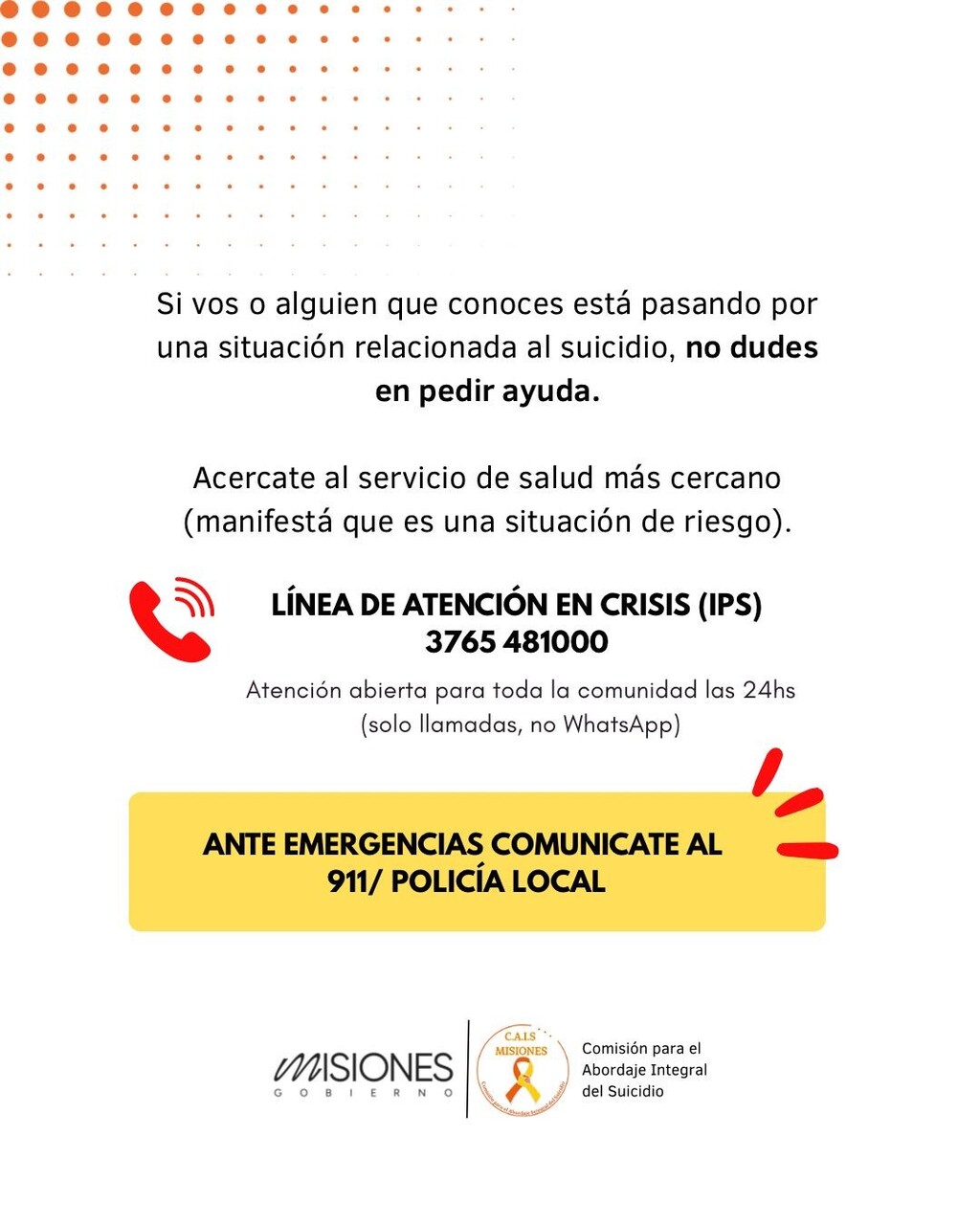 Mes de la Prevención del Suicidio: "Pedir ayuda a tiempo salva vidas"