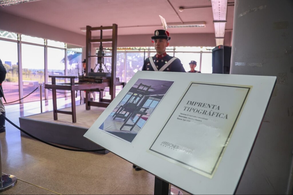 Tras gestiones de la Provincia, Misiones recupera la histórica imprenta Guaraní Jesuítica, la primera construida en Sudamérica 
