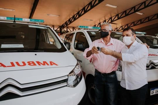 Entregaron nuevas ambulancias para la Red de Traslados de emergencia de Misiones