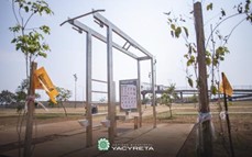 Yacyretá instaló gimnasios urbanos en distintos puntos de Posadas