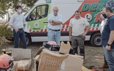 Yacyretá entregó equipamientos y medicamentos destinados a cuerpos de bomberos de localidades correntinas