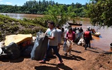3 toneladas de residuos recolectados en la 5ta limpieza Binacional del Rio Uruguay